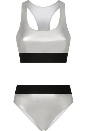 Dolce & Gabbana Dames, Badkleding, Grijs, Maat: M Poliester