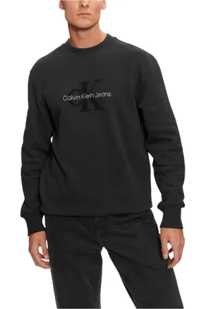 Calvin Klein Heren, Sweatshirts & Hoodies, Zwart, Maat: XL Katoen