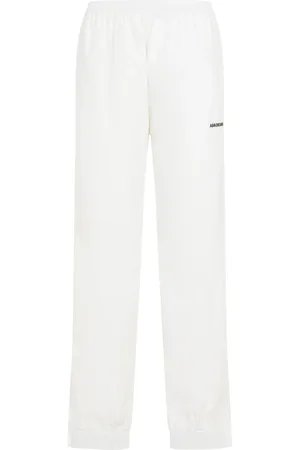 Balenciaga Dames, Broeken, Wit, Maat: M Katoen