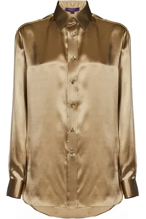 Ralph Lauren Dames, Blouses & Shirts, Geel, Maat: 2XS Zijde