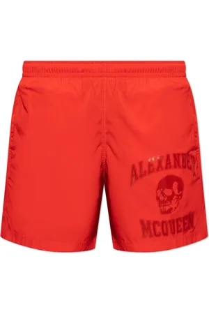 Alexander McQueen Heren, Badkleding, Rood, Maat: S Polyamide