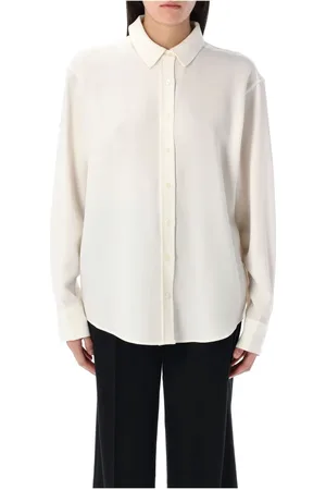 ANINE BING Dames, Blouses & Shirts, Wit, Maat: S Viscose