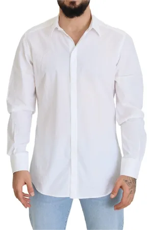 Dolce & Gabbana Heren, Overhemden, Wit, Maat: 3XL Katoen