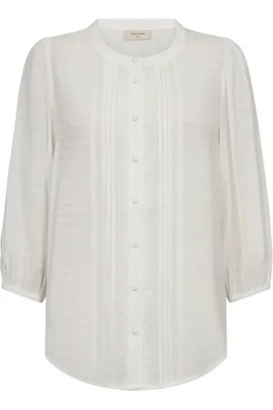 Freequent Dames, Blouses & Shirts, Wit, Maat: XL Viscose