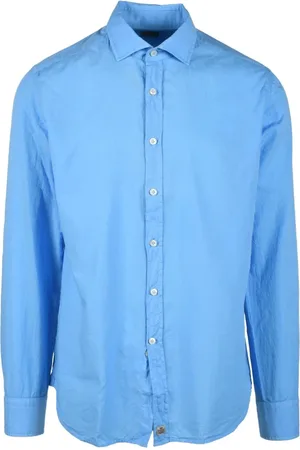 SONRISA Heren, Overhemden, Blauw, Maat: M Katoen