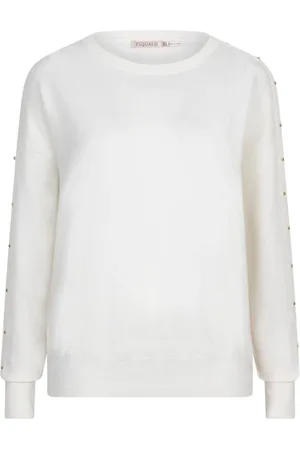 Esqualo Dames, Sweatshirts & Hoodies, Wit, Maat: M