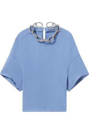 Stella McCartney Dames, Tops, Blauw, Maat: 3XS Viscose