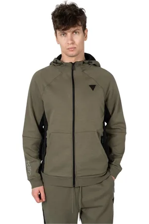 Guess Heren, Sweatshirts & Hoodies, Groen, Maat: S Katoen