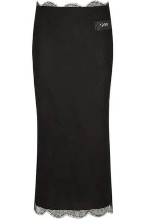 Dolce & Gabbana Dames, Rokken, Zwart, Maat: S Zijde