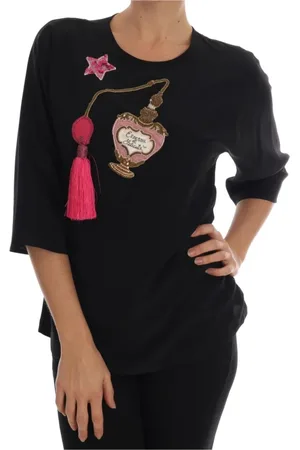 Dolce & Gabbana Dames, Tops, Zwart, Maat: XS Zijde