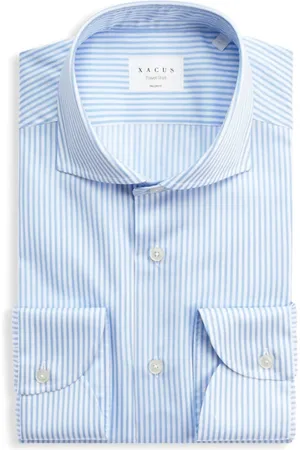 Xacus Heren, Overhemden, Blauw, Maat: 3XL Katoen