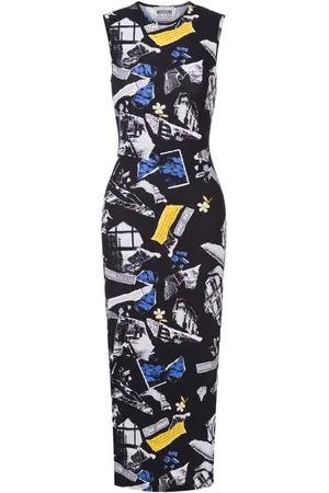 Moschino Dames, Jurken, Zwart, Maat: M