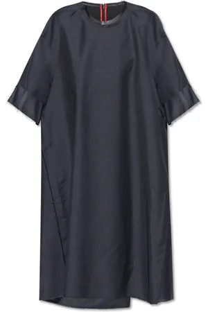 Maison Margiela Dames, Jurken, Blauw, Maat: S Wol