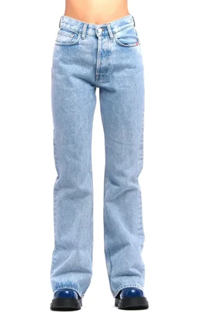 AMISH Dames, Jeans, Blauw, Maat: W26 Katoen