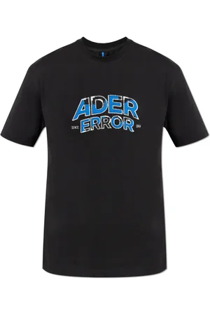 Ader Error Unisex, Tops, Zwart, Maat: M Katoen