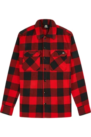 Dickies Heren, Overhemden, Rood, Maat: XS Katoen