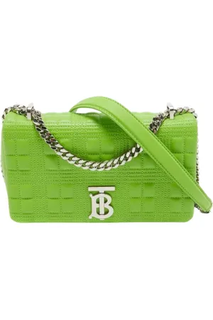 Burberry Dames, Pre-owned, Groen, Maat: ONE Size Leer