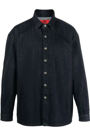 424 FAIRFAX Heren, Overhemden, Blauw, Maat: XL Denim