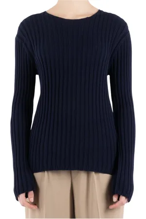 Acne Studios Dames, Truien, Blauw, Maat: M Katoen