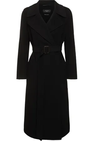 Max Mara Dames, Mantels, Zwart, Maat: 3XS Wol