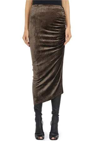 Rick Owens Dames, Rokken, Bruin, Maat: XS