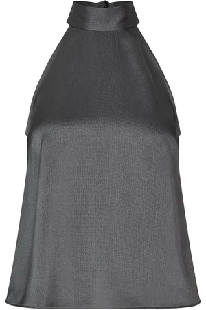 Samsøe Samsøe Dames, Tops, Grijs, Maat: XS Satijn