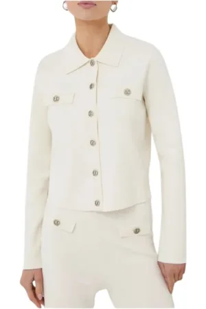 Twin-Set Dames, Jassen, Wit, Maat: S Denim