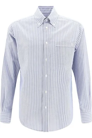 VALENTINO Heren, Overhemden, Blauw, Maat: M Katoen