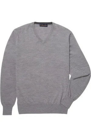 Brooks Brothers Heren, Truien, Grijs, Maat: XS Wol
