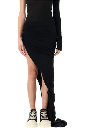 Rick Owens Dames, Rokken, Zwart, Maat: M Katoen