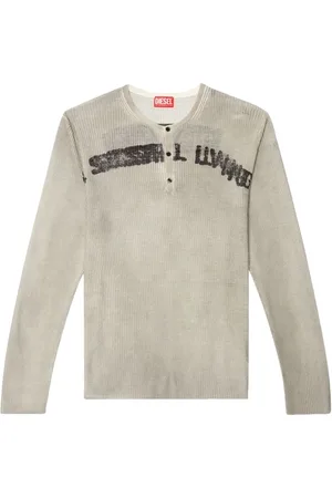 Diesel Heren, Tops, Wit, Maat: S Denim