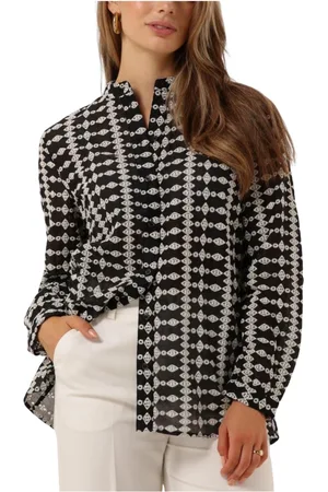 Modstrom Dames, Blouses & Shirts, Zwart, Maat: S