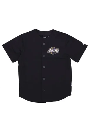 New Era Heren, Overhemden, Zwart, Maat: XL Jersey