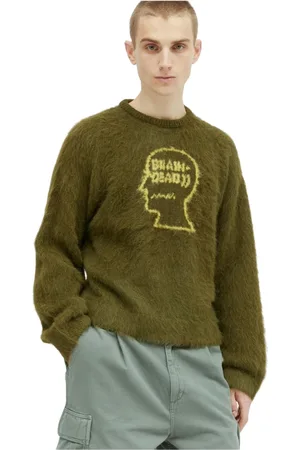 Brain Dead Heren, Truien, Groen, Maat: XS Polyamide