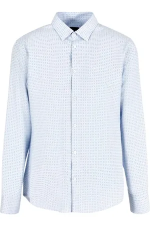 Armani Exchange Heren, Overhemden, Blauw, Maat: S Katoen