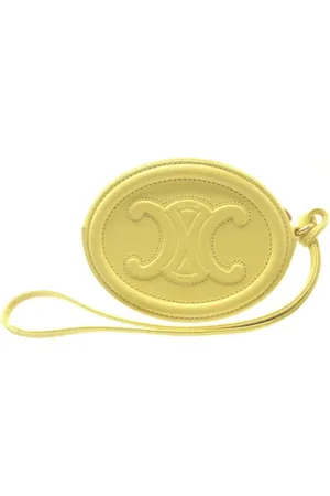 Céline Dames, Pre-owned, Geel, Maat: ONE Size Leer