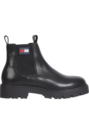 Tommy Hilfiger Heren, Schoenen, Zwart, Maat: 41 EU Leer