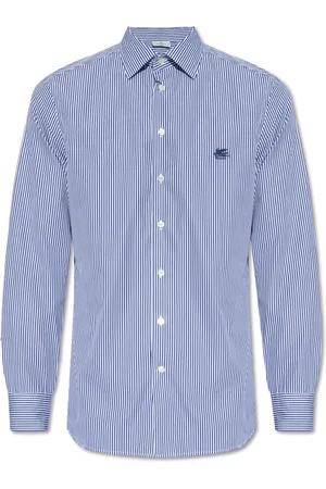 Etro Heren, Overhemden, Blauw, Maat: M Katoen