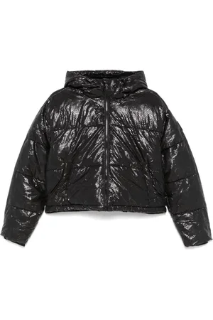DKNY Dames, Jassen, Zwart, Maat: L Poliester