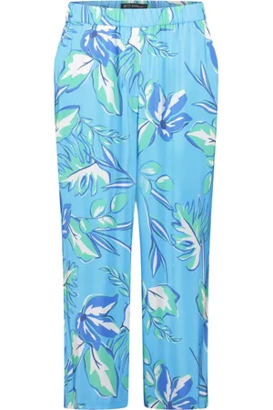 Betty Barclay Dames, Broeken, Blauw, Maat: XL