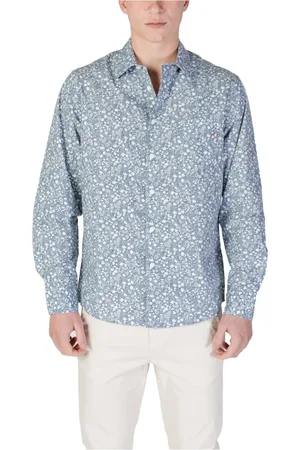 Replay Heren, Overhemden, Blauw, Maat: 2XL Katoen