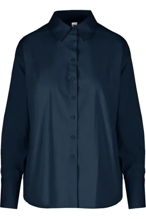 Bomboogie Dames, Blouses & Shirts, Blauw, Maat: L Katoen