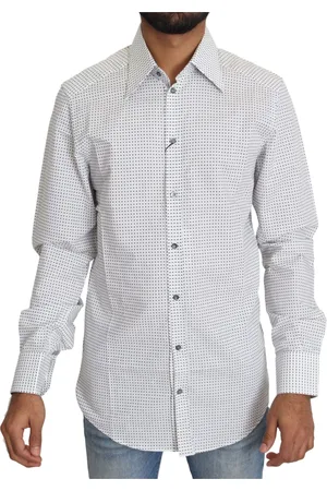 Dolce & Gabbana Heren, Overhemden, Wit, Maat: M Katoen