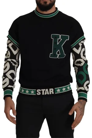 Dolce & Gabbana Heren, Sweatshirts & Hoodies, Zwart, Maat: XS Katoen