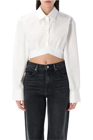 Alexander Wang Dames, Blouses & Shirts, Wit, Maat: XS Katoen