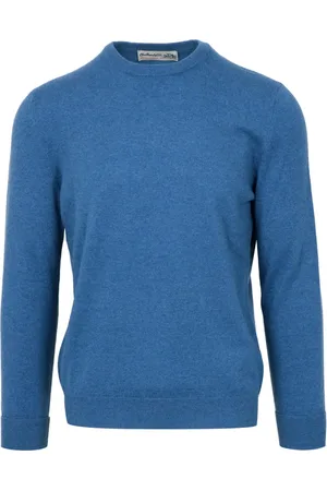 BALLANTYNE Heren, Truien, Blauw, Maat: XL Denim