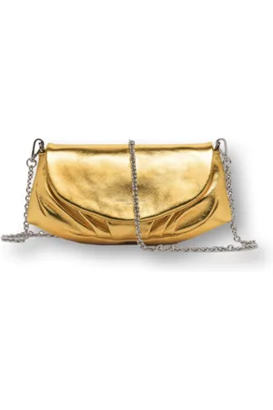 Gianni chiarini Dames, Tassen, Geel, Maat: ONE Size Leer