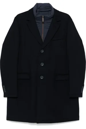 HERNO Heren, Mantels, Blauw, Maat: 3XL Wol