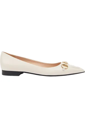 Gucci Dames, Schoenen, Wit, Maat: 37 EU Leer