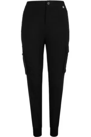Twin-Set Dames, Broeken, Zwart, Maat: M Viscose